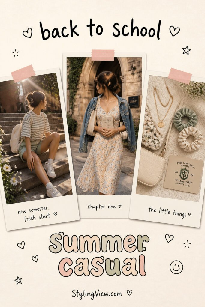 25 Top Back To School Outfits Summer Casual Aesthetic