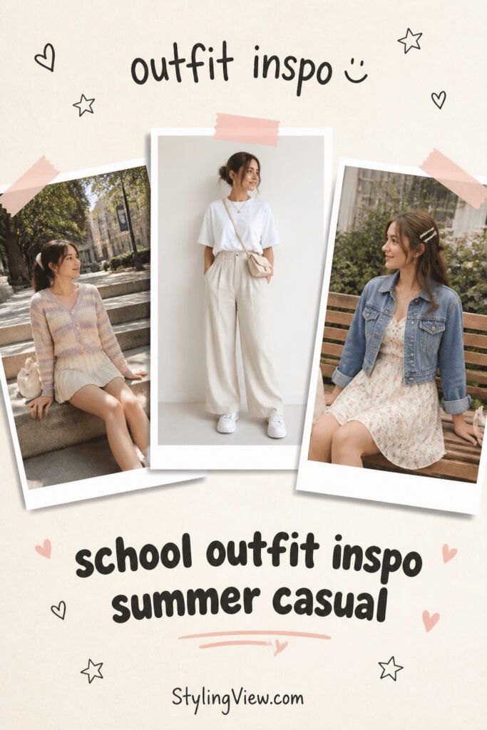 15 Top Back To School Outfits Summer Casual for School