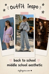 25 Fun Back To School Outfits Middle School Aesthetic