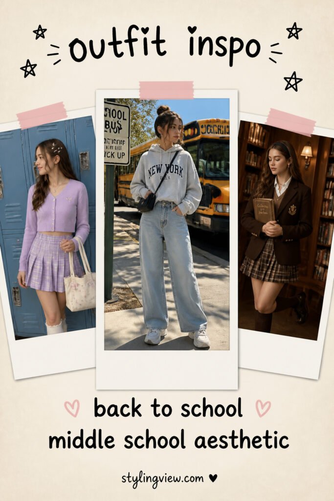 25 Fun Back To School Outfits Middle School Aesthetic