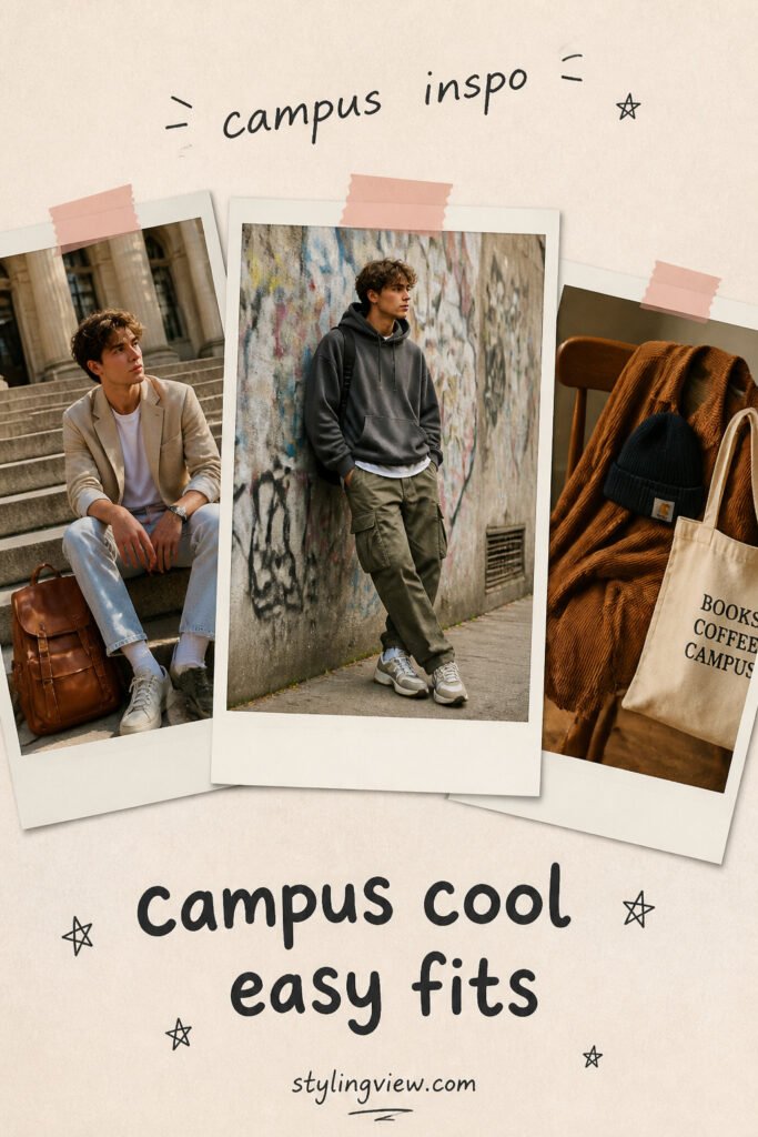 20 Fun Back To School Outfits Men Casual for School