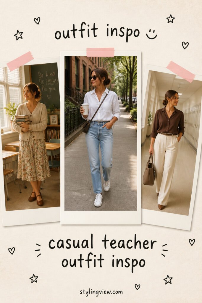 12 Top Back To School Teacher Outfits Casual on a Budget