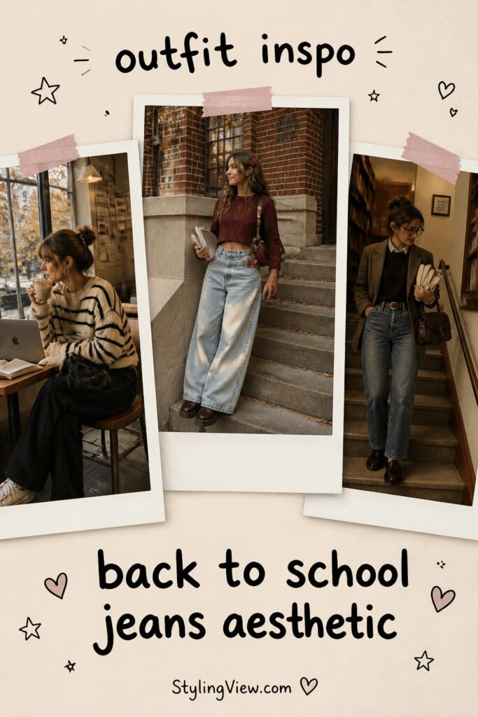 25 Best Back To School Outfits Jeans Aesthetic That Slay