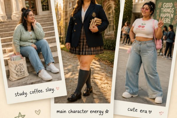 25 Cool Plus Size Back To School Outfits Aesthetic