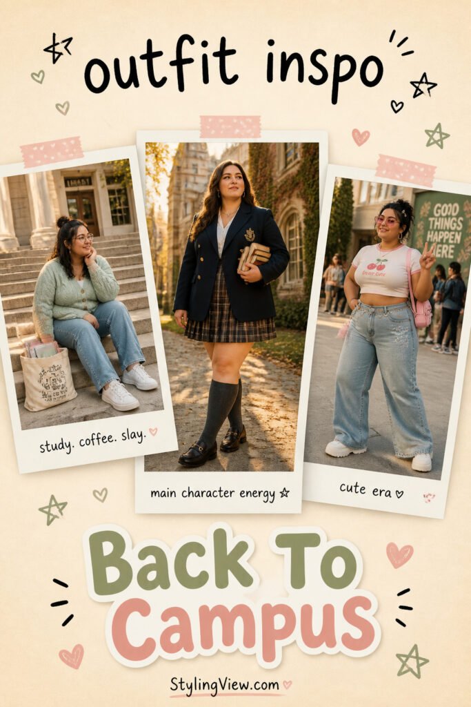 25 Cool Plus Size Back To School Outfits Aesthetic