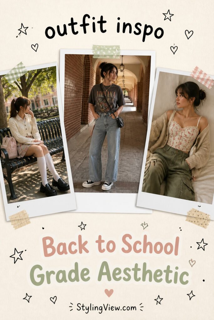10 Fun Back To School Outfits Grade Aesthetic