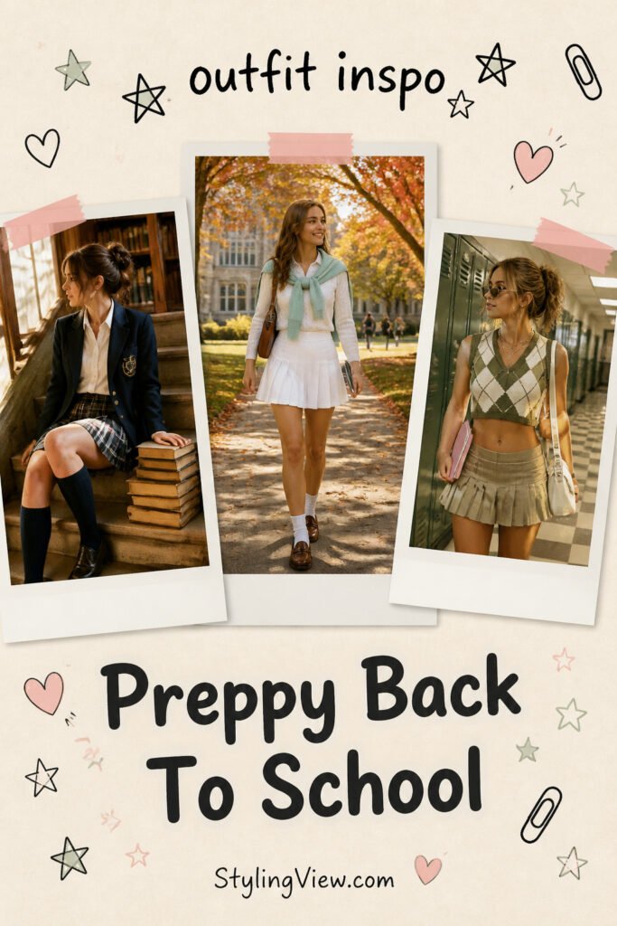 10 Easy Preppy Back To School Outfits Aesthetic