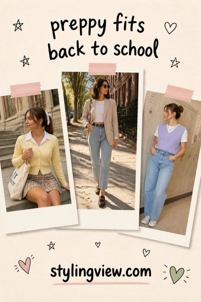 12 Fun Preppy Back To School Outfits Casual for School