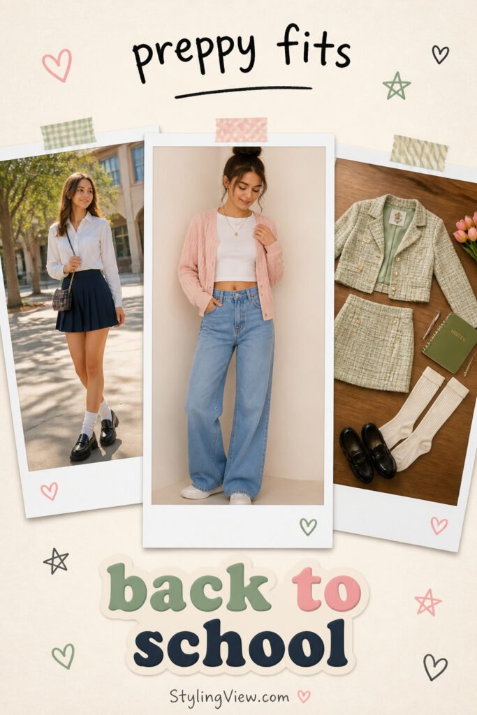 15 Fun Preppy Back To School Outfits Trendy for Any Style
